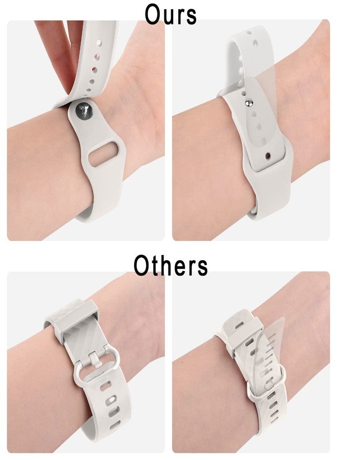 Vanjua Silicone Bands for Amazfit GTR mini Band, Amazfit GTS 4 / GTS 4 Mini / GTS 3 / GTS 2 / GTS 2e / GTS 2 mini / GTS, 20mm Quick Release Soft Sport Replacement Watch Strap for Amazfit Bip 3 / Bip 3 Pro / Bip U Pro / Bip / Bip Lite / Bip S / Bip S lite / Bip U Smart Watch Women Men (Starlight) - Image 5